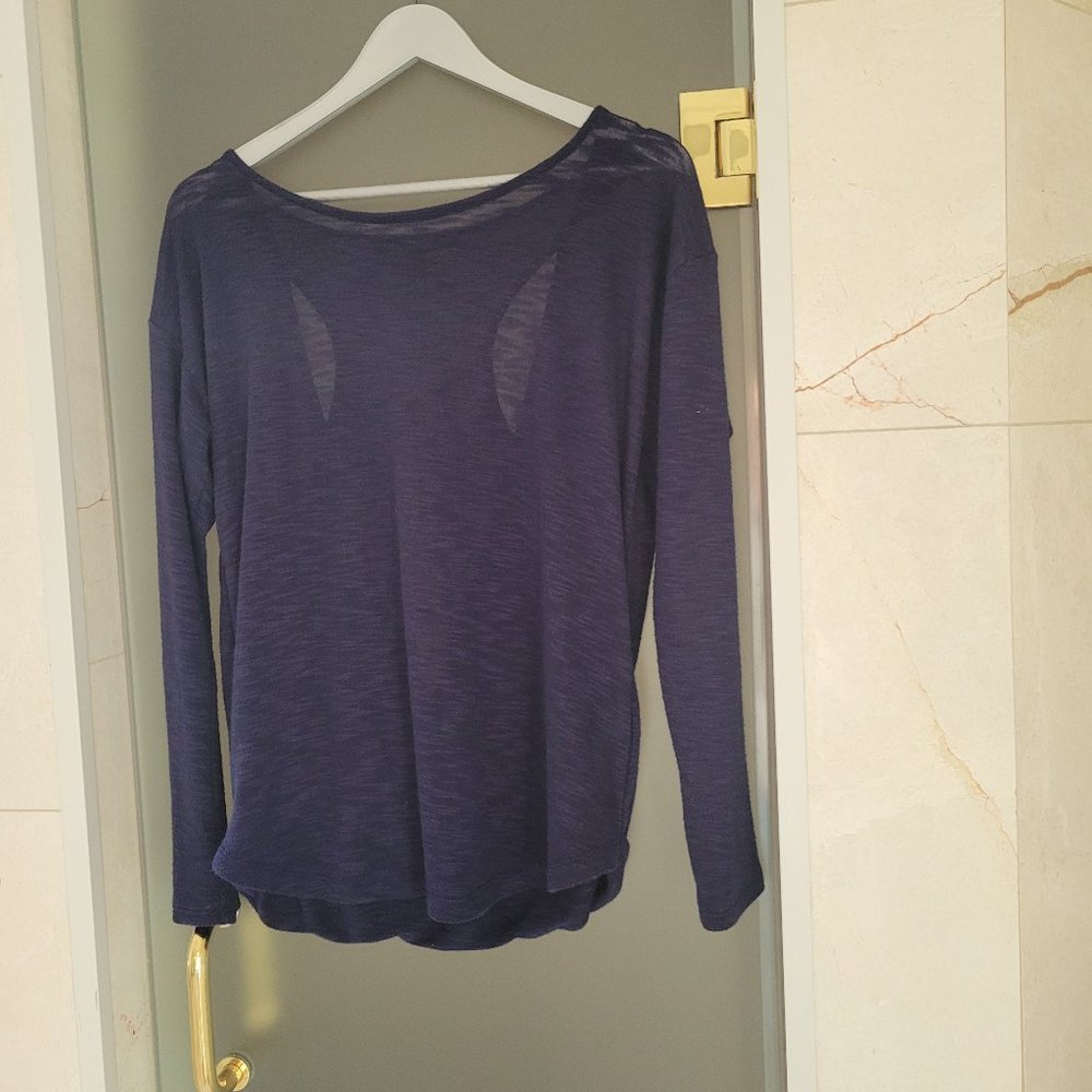 White House Black Market Long Sleeve with Back Cutout